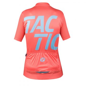 Short sleeve jersey woman Coral