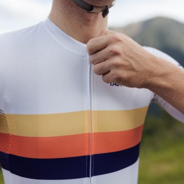 cycling jersey cyklodres tactic HQ white