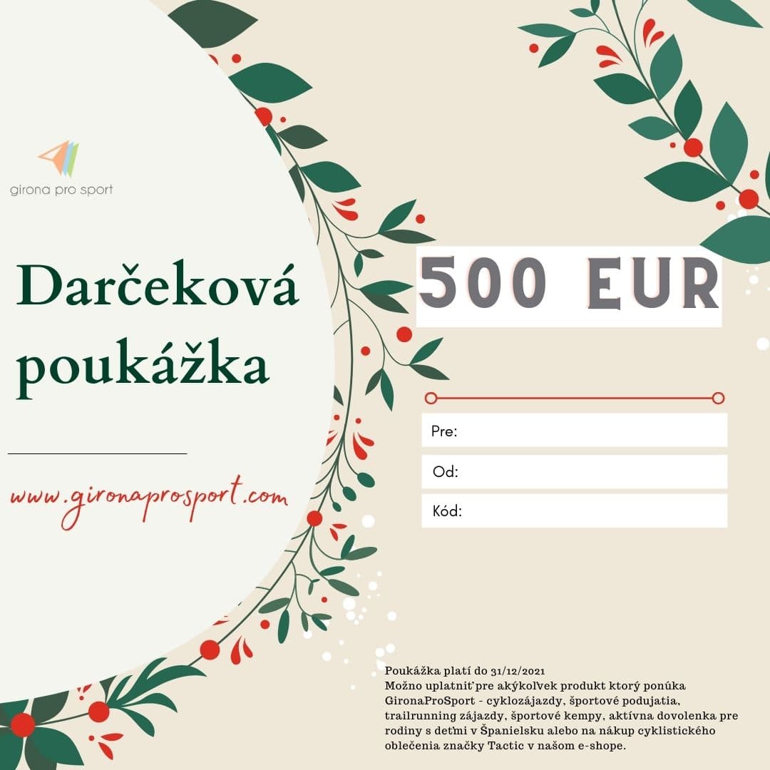 darčeková poukážka 500eur